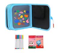 Carnet de dessin effaçable réutilisable avec marqueurs - Ensemble de carnets de croquis lavables avec 12 stylos de couleur, livre d'activités artistiques éducatives pour l'apprentissage créatif des en