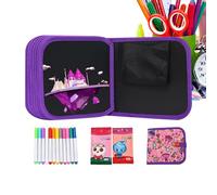 Carnet de dessin imperméable éducatif de 14 pages réutilisable avec stylos pour coloriage, peinture, gribouillage, croquis et écriture, parfait pour les garçons, les filles, la maison, l'école ou les