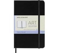 Moleskine Collection Art Carnet de Croquis, Pages Blanches Couverture Rigide et Fermeture à Elastique, Format de Poche 9x14 cm, Couleur Noir