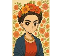 Carnet de dessin stylisé Manga “Frida Kahlo” - Cahier pour artistes et esprits libres: Carnet de croquis au papier crème - Format large 12.55" x ... pour rêver, écrire, se tromper, recommencer
