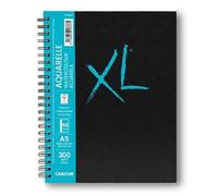 CANSON XL Art Book - Carnet spiralé 68 pages - Papier aquarelle - Grain fin - 21 x 29,7 cm - 300g/m² - Blanc