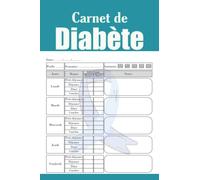 Carnet De Diabète: Carnet De Glycémie pour suivre et contrôler votre taux de Sucre dans le Sang sur 96 semaines (2 ans), Format 15,24 x 22,86 ... Glycémique|Cahier pour diabètique.