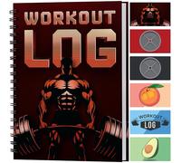 Carnet de Fitness - Planificateur d'Entraînement - Format A5, Rouge Puissance - Couverture Épaisse - Journal d'Entraînement - Définition d'Objectifs pour la Musculation - par Workout Log
