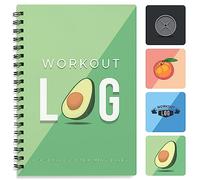 Carnet de Fitness - Planificateur d'Entraînement - Format A5, Vert Avocat - Couverture Épaisse - Journal d'Entraînement - Définition d'Objectifs pour la Musculation - par Workout Log