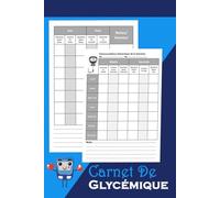 Carnet De Glycémique: Journal de bord diabetique pour suivi de glycémie