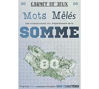 Carnet de Jeux: Mots Mêlés Les Communes de la Somme: Grilles de Mots Cachés pour adultes: Communes du Département de la Somme (GROS CARACTERES)