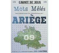 Carnet de Jeux: Mots Mêlés Les Communes de l'Ariège: Grilles de Mots Cachés pour adultes: Communes du Département de l'Ariège (GROS CARACTERES)