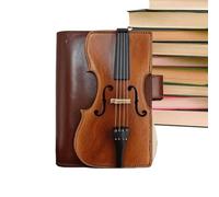 Carnet De Journal Intime,Journal Vintage Motif Violon | Agenda en PU Cuir pour Étudiant, Professeur, Université, Recettes, Professionnel