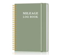 Carnet de kilométrage automatique pour taxes, carnet d'entretien du véhicule, suivi du kilométrage pour voiture avec kilométrage, 14,7 x 21,6 cm, vert