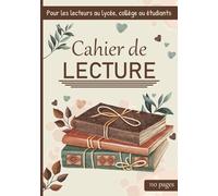 Carnet de lecture - Journal de lecture: Cahier de Lecture à remplir, challenge de 50 livres, 100 Fiches de Lecture