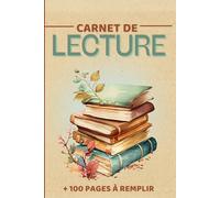 Carnet de Lecture: Suivez vos voyages littéraires avec des fiches de suivi soigneusement conçues.