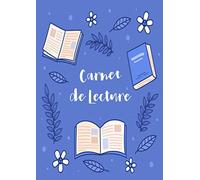Carnet de lecture vierge à remplir: Journal de lecteur | cahier pour garder une trace de ses lectures pour le bac français ou autre | 50 doubles ... A4 | pages blanches pointillées | 110 pages