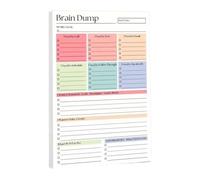 Carnet de listes de tâches A5, planificateur quotidien pour les études | Carnet de notes en papier de qualité supérieure avec couverture durable, conçu pour les étudiants, convient pour un usage