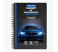 Carnet de Maintenance Véhicule - Registre de Maintenance Automobile Spirale- Carnet Entretien Voiture | Historique Interventions, Vidanges, Contrôles et Coûts | Format A5 Spirale 100 pages