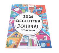 Carnet de ménage 2026, journal de désencombrement avec suggestions, liste de tâches ménagères, planificateur et organisateur pour un esprit et un espace apaisés.