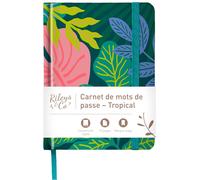 Carnet De Mot De Passe Avec Onglets De A À Z - Cahier Répertoire Alphabétique De Mot De Passe - Livre De Mot De Passe, Conserver Vos Identifiants Web (15,2 X 11,4 Cm, Tropical)