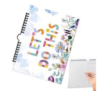 Carnet de motivation - Papier 21 x 28,5 cm | Planificateur non daté | Carnet de liste de choses à faire pour fixer des objectifs, planification quotidienne, productivité, organisation, bureau, école