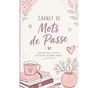 Carnet de Mots de Passe Alphabétique Petit Format: Répertoire A-Z pour Identifiants, Emails et Sites Internet - Format 6x9 - Design Féminin - 108 pages en couleur - Idée cadeau