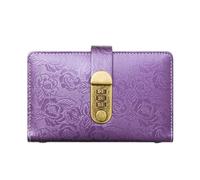 Carnet de mots de passe avec 50 poches transparentes - Carnet de rangement portable pour billets, reçus et bons - Rose