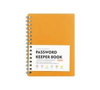 Carnet de mots de passe avec index de A à Z et mot de passe à spirales pour adresses Internet, données d'accès et logins personnels, organiseur de mot de passe compact pour la gestion sécurisée des