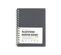 Carnet de mots de passe avec index de A à Z et mot de passe à spirales pour adresses Internet, données d'accès et logins personnels, organiseur de mot de passe compact pour la gestion sécurisée des