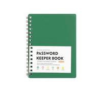Carnet de mots de passe avec index de A à Z et mot de passe à spirales pour adresses Internet, données d'accès et logins personnels, organiseur de mot de passe compact pour la gestion sécurisée des