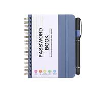 Carnet de mots de passe avec onglets alphabétiques, 56 pages, petit carnet de poche, organiseur de mots de passe à couverture rigide avec boucle pour stylo, 100 g/m², 14,5 x 12 cm
