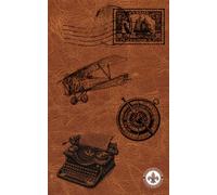 Carnet de mots de passe | Couverture image cuir: 40 pages | 5" x 8" | en Français | Encryption simple | Identifiants | Emails | Contacts importants | Codes WiFi