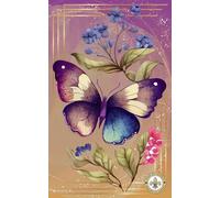 Carnet de mots de passe | Couverture papillon: 40 pages | 5" x 8" | en Français | Encryption simple | Identifiants | Emails | Contacts importants | Codes WiFi
