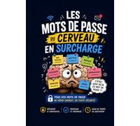 Carnet de mots de passe du cerveau en surcharge: Parce qu'il y a déjà trop de choses à retenir ! Organisez vos identifiants, mots de passe, codes WiFi et informations importantes en un seul endroit