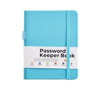 Carnet de mots de passe étanche avec bande élastique - Carnet d'adresses portable pour notes confidentielles - Gestion du stockage portable