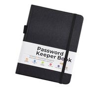 Carnet de mots de passe étanche avec bande élastique - Carnet d'adresses portable pour notes confidentielles - Gestion du stockage portable