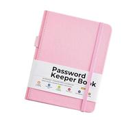 Carnet de mots de passe étanche avec bande élastique - Carnet d'adresses portable pour notes confidentielles - Gestion du stockage portable