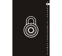 Carnet de Mots de Passe: Noir - Répertoire Alphabétique A à Z - Cahier pour Vos Identifiants, Mots de Passe et Codes Secrets Internet - 110 Pages - Format A5