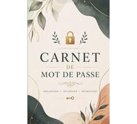 Carnet de Mots de Passe Petit Format: Répertoire Alphabétique pour Mots de Passe, Emails et Connexions Web - Cahier Alphabétique A-Z - Petit format ... cm - Intérieur couleur beige/doré - 108 pages