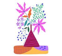 Carnet de Mots de Passe: Pot de Fleur Bohème - Carnet pour Noter vos mots de Passe et Identifiants Internet. Répertoire Alphabétique. Petit Format Discret et Élégant - 110 Pages à Remplir