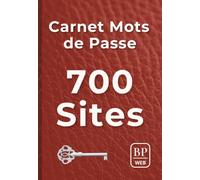Carnet de Mots de Passe : Répertoire alphabétique pour 700 sites internet - Format poche - Sobre - Minimaliste et discret
