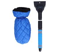 Carnet de Neige de la Voiture Scrapie de Glace rétractable multifonctionnelle Manche Chaude pour Le Bleu d'hiver