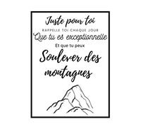 Carnet de note | Amour et Amitié | MONTAGNE BLANC 2020 : Message positif à sa Femme, sa copine, sa fille, sa meilleure amie, sa soeur | Idée cadeau pour Femme Original