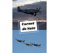 Carnet de note avion de combat : 2ème guerre mondiale: carnet de note / journal intime pour passionnés d'avions de chasse de la deuxième guerre mondiale 39-45