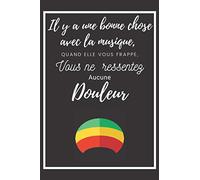 Carnet de note | Citation | Rasta Bob Marley Citation La musique vous frappe : Un cadeau idéal pour votre ami, frère, soeur, pour son anniversaire ... | Idée cadeau original Homme Femme Fumeur