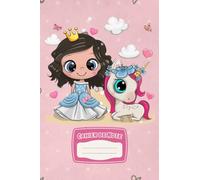 Carnet de Note Princesse Licorne: Cahier de Note Ligné, Couverture d'une Princesse et une Licorne Mignonnes avec des Papillons, Journal Style Kawaii. ... Coeurs Rose. Bloc Note Cadeau Pour Fille.
