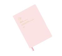 Carnet de notes 2027 avec reliure à plat, lait de fraise | Couverture en polyuréthane, agenda hebdomadaire, mensuel, utilisation du journal de réunion de classe