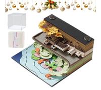 Carnet de notes 3D, calendrier de bureau à feuilles arrachables - Bloc-notes de bureau - Pour la gestion des horaires, la planification et l'organisation