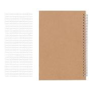 Carnet de notes à double spirale, 100 pages, carnet de voyage, ligné, pointillé, quadrillé, non ligné, 14 x 21 cm, pour carnet d'école