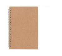 Carnet de notes à double spirale, 100 pages, carnet de voyage, ligné, pointillé, quadrillé, non ligné 14 x 21 cm pour carnet d'école professionnel