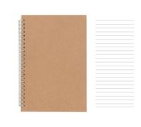 Carnet de notes à double spirale, 100 pages, carnet de voyage, ligné, pointillé, quadrillé, non ligné, 14 x 21 cm, pour carnet d'école