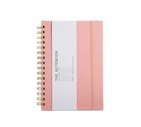 Carnet de notes à double spirale, 200 pages, ligné, léger, portable à double spirale en cuir synthétique pour prendre des notes, carnet d'étudiant