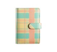 Carnet de notes à feuilles mobiles, carnet de planification financière créative, quadrillage jaune-vert (coque unique)