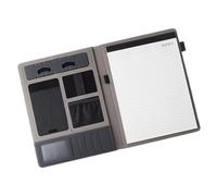 Carnet de notes A4 multifonction pour réunions et entretiens - Pour homme et femme - Porte-cartes - Pour salle de conférence, entretiens